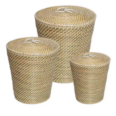 Honey-Can-Do Nesting Snake Charmer's Baskets in Seagrass (Set of 3) | Bed Bath & Beyond | Bed Bath & Beyond