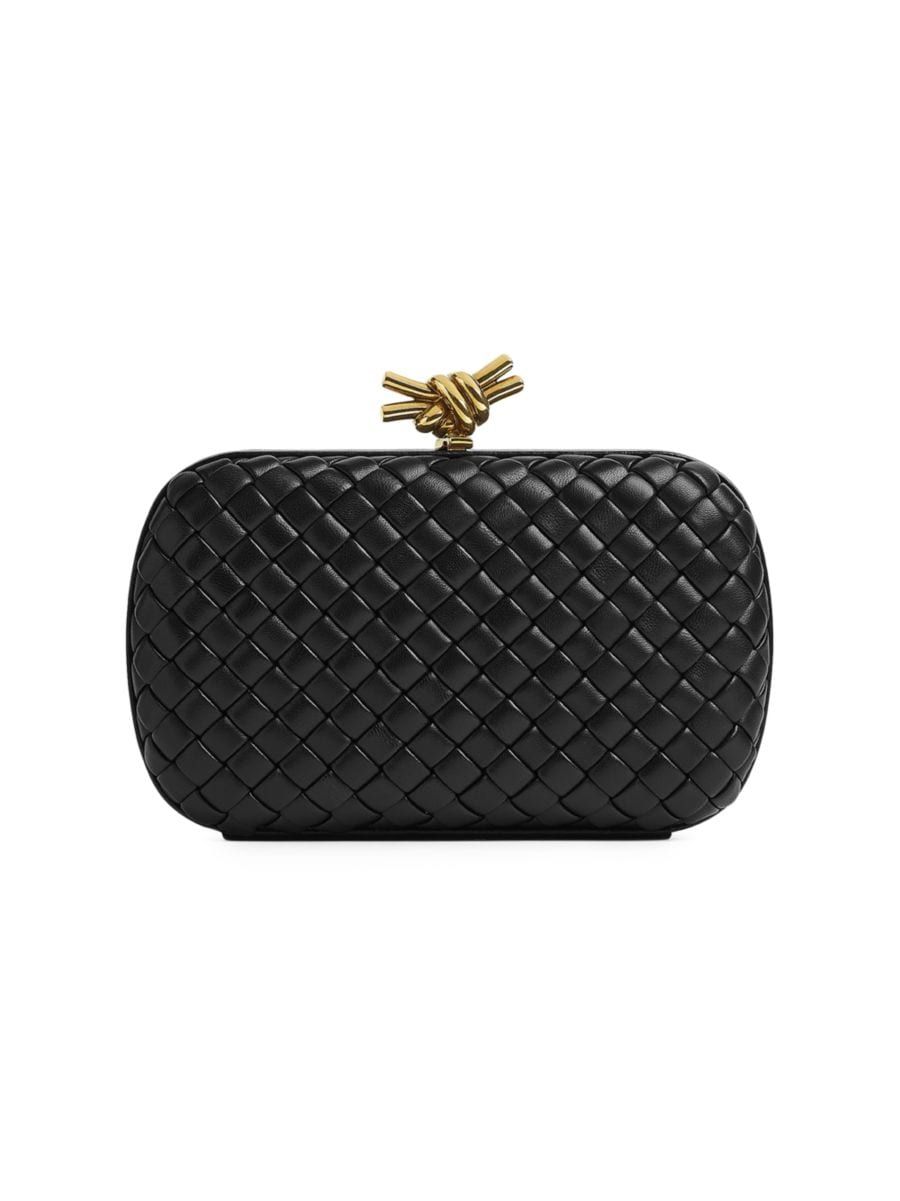 Knot Padded Leather Clutch | Saks Fifth Avenue
