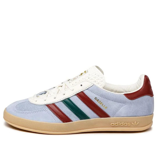 Adidas Originals Gazelle Indoor Shoes 'Blue Dawn Collegiate Burgundy' | KICKS CREW