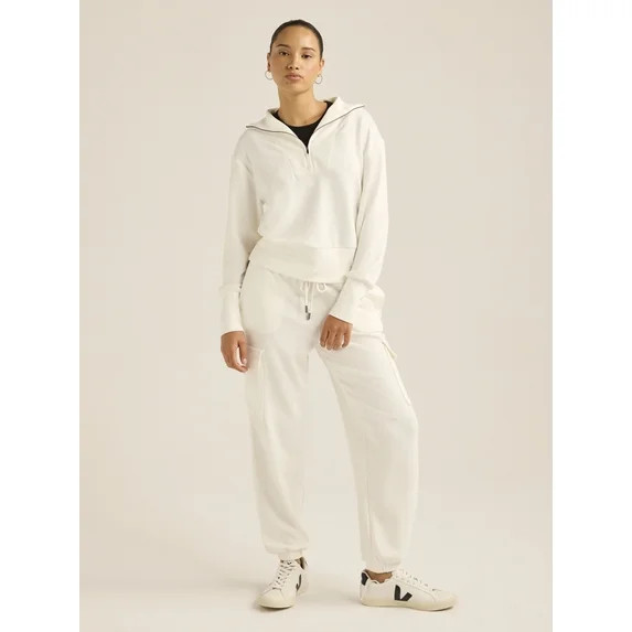 Scoop Ultimate ScubaKnit Half Zip Hoodie for Women and Plus Sizes, Sizes XS-4X | Walmart (US)