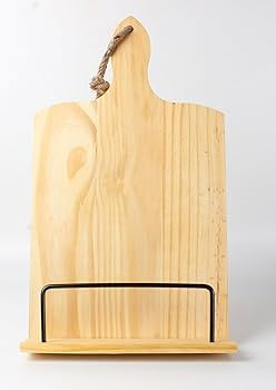 Mother's Day Gifts Handmade Pine Wood Cookbook Recipe Stand | Mango Wood Recipe Book Holder for K... | Amazon (US)