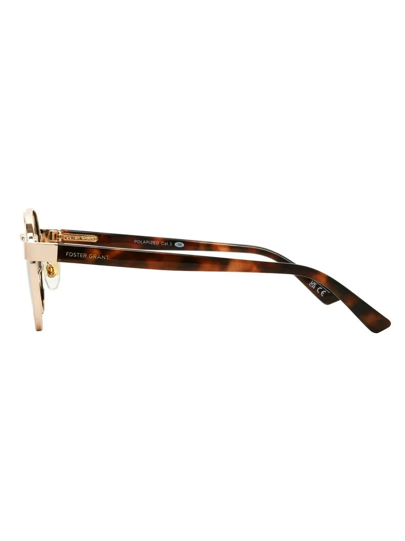 Foster Grant TruPolar Round Metal Polarized Sunglasses | Walmart (US)