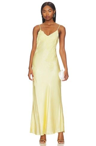Bardot Avoco Lace Detail Midi Dress in Canary Yellow from Revolve.com | Revolve Clothing (Global)