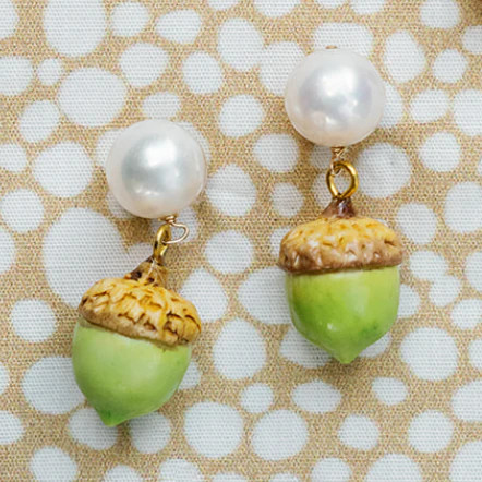 Acorn pearl drops | Meg Carter Designs