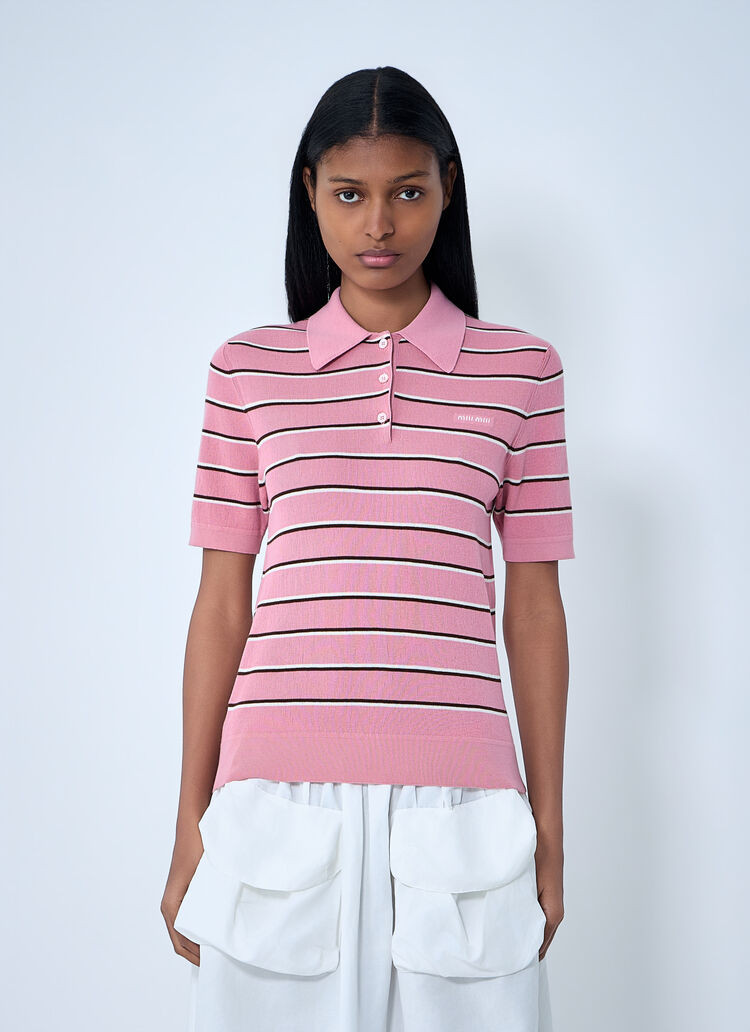 Striped Polo Shirt | LN-CC