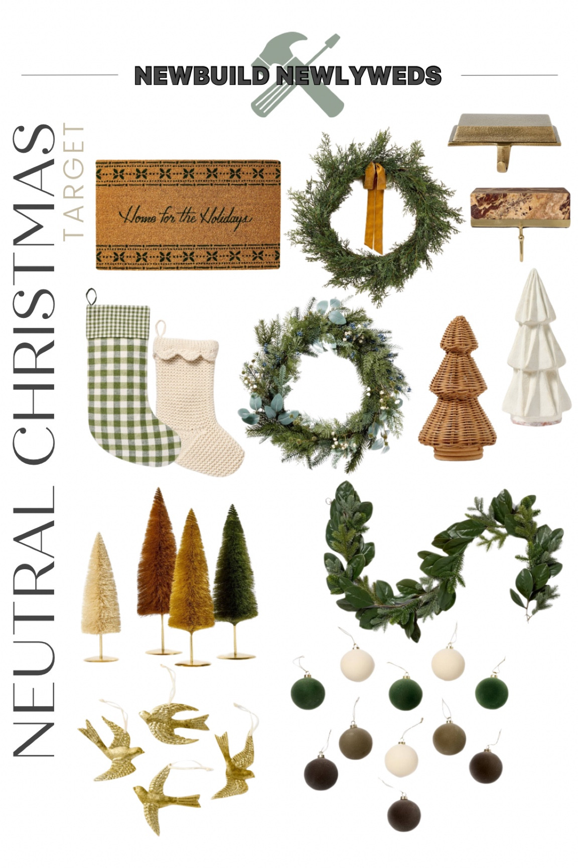 Neutral picks for Christmas decor! 

#LTKHoliday #LTKFindsUnder100 #LTKHome