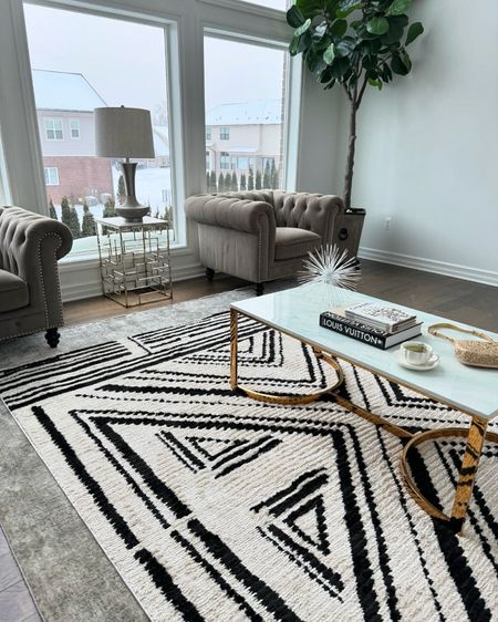 Styling my new Bobby Berk Traverse Four Corners rug and it’s perfect! I love the abstract inspired geometric pattern and the versatile neutral color combo making it work effortlessly in any room. 

#LTKHome