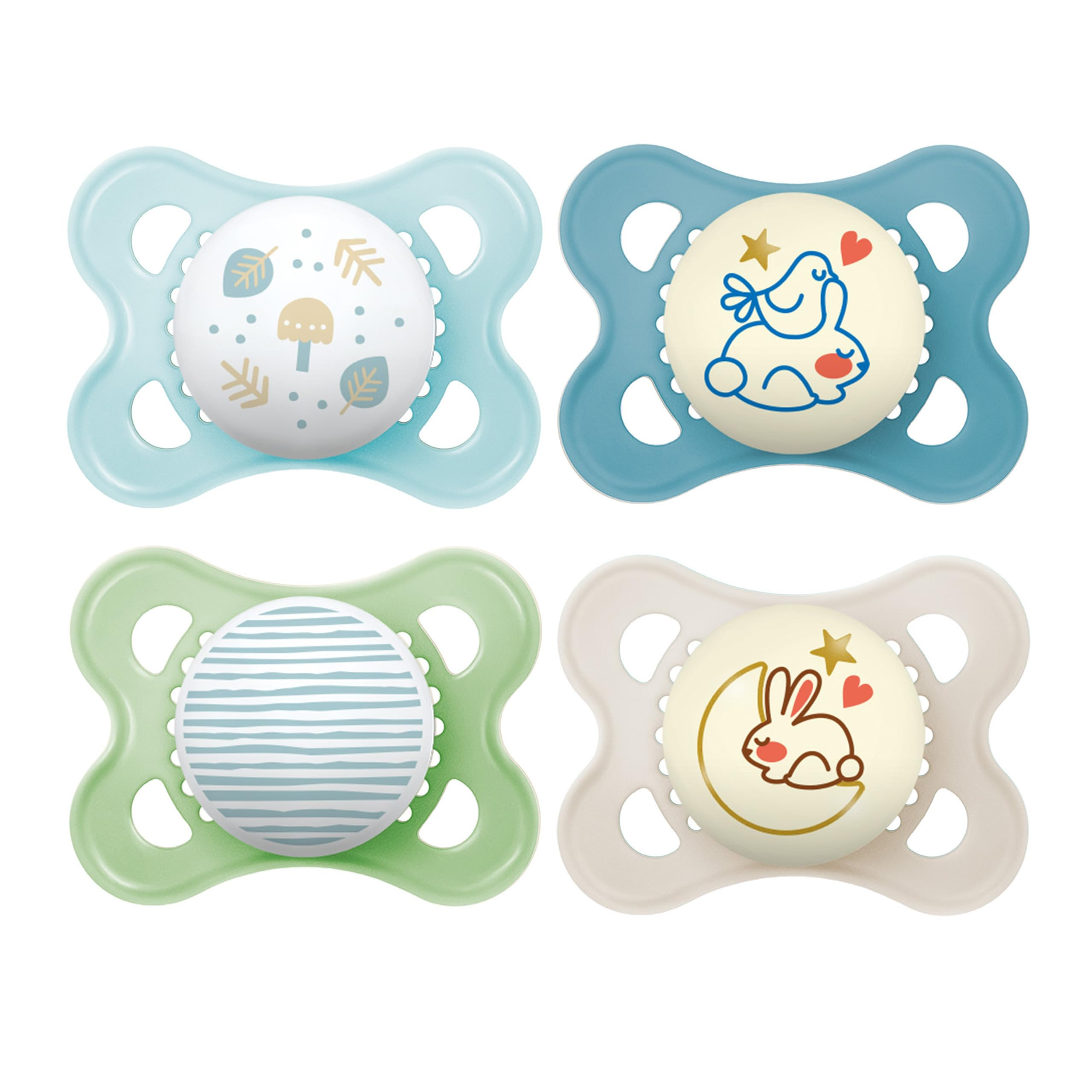 MAM Original Day & Night Pacifiers, Binky Pacifier for 0-6 Months, BPA-Free Silicone, Glows in Th... | Amazon (US)