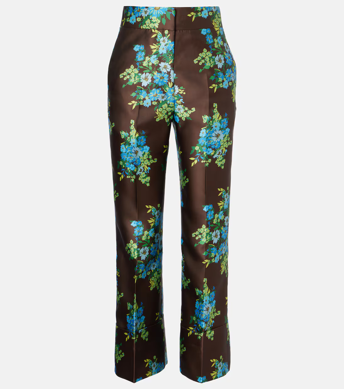 Floral satin bootcut pants | Mytheresa (US/CA)