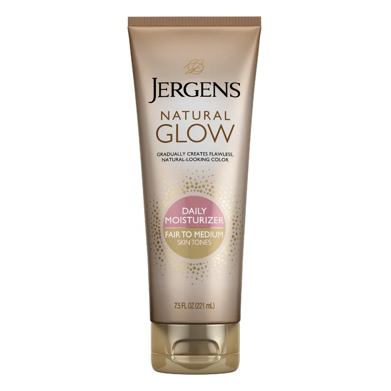 Jergens Natural Glow Self Tanner Lotion, Sunless Tanning Moisturizer for Fair to Medium Skin Tone... | Walmart (US)