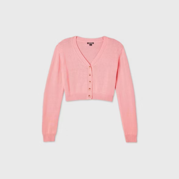 Women's Cropped Button-Front Cardigan - Wild Fable™ | Target