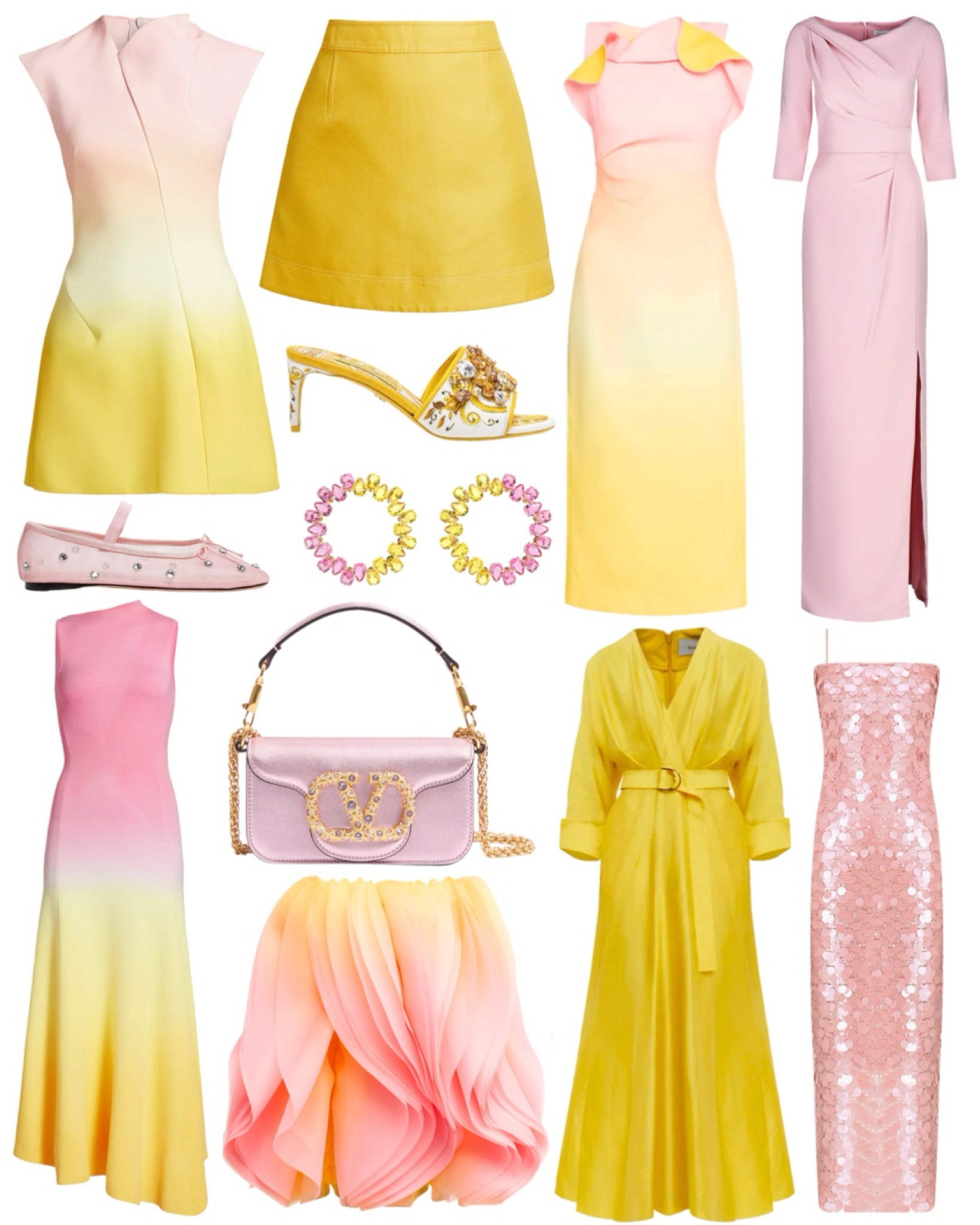 Yes way ombré! Yellow and pink is another one of my fave color combinations, and these new arrivals strike all the high notes. 🩷💛 Such chic spring dresses and party dress options.

#LTKSeasonal #LTKParties #LTKWedding