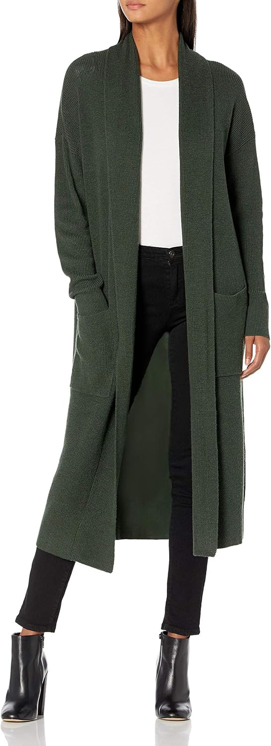 Cable Stitch Women's Open Placket Long Cardigan | Amazon (US)