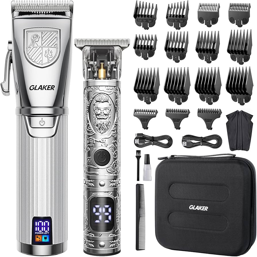 GLAKER Hair Clippers for Men,Professional Mens Hair Clippers Cordless Clippers for Hair Cutting, ... | Amazon (US)