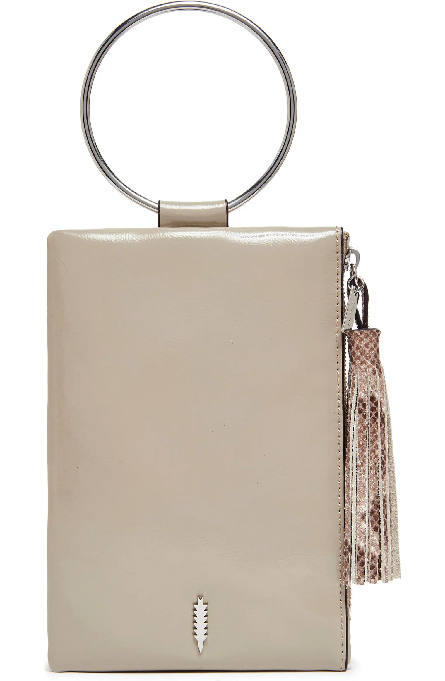 Nolita Ring Handle Leather Clutch | Nordstrom
