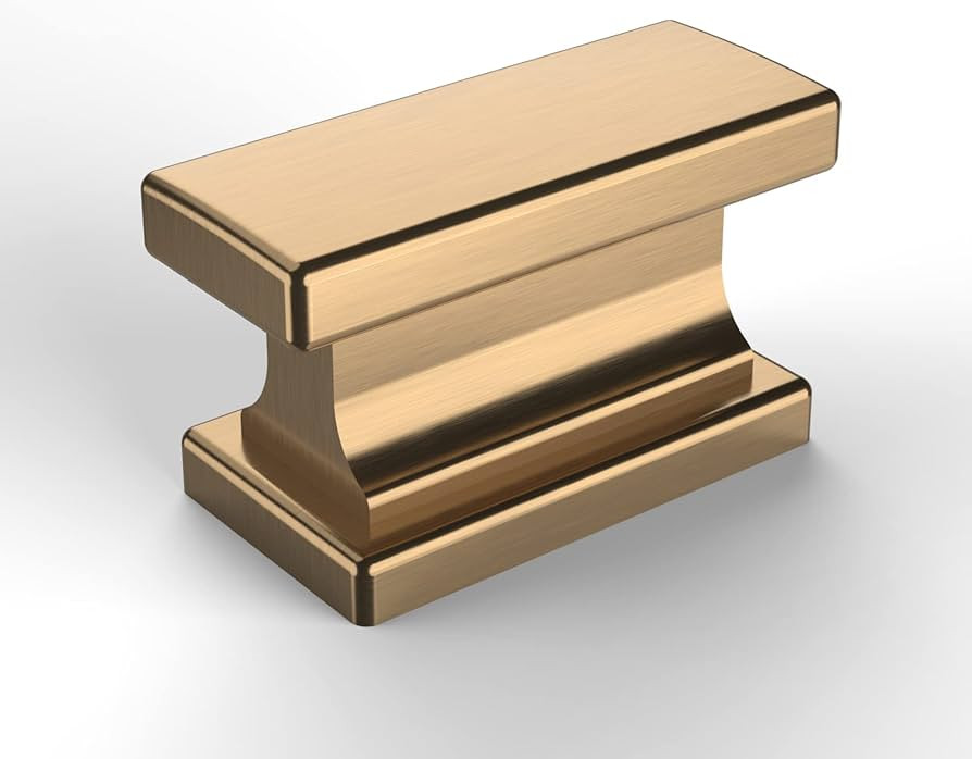 Asidrama 6 Pack Champagne Bronze Kitchen Cabinet Knobs Brushed Brass Dresser Knobs Drawer Knobs G... | Amazon (CA)