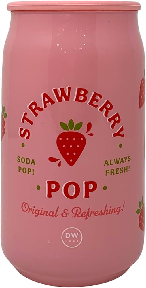 DW Home Soda Pop Collection Single Wick Candle, 15.4 oz (Strawberry Pop) | Amazon (US)