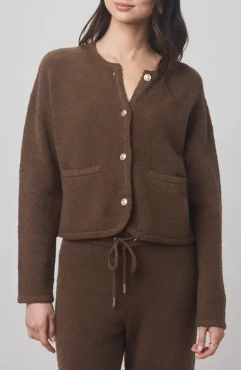 Splendid x @cellajaneblog Bouclé Cardigan in Truffle at Nordstrom Rack, Size X-Small | Nordstrom Rack
