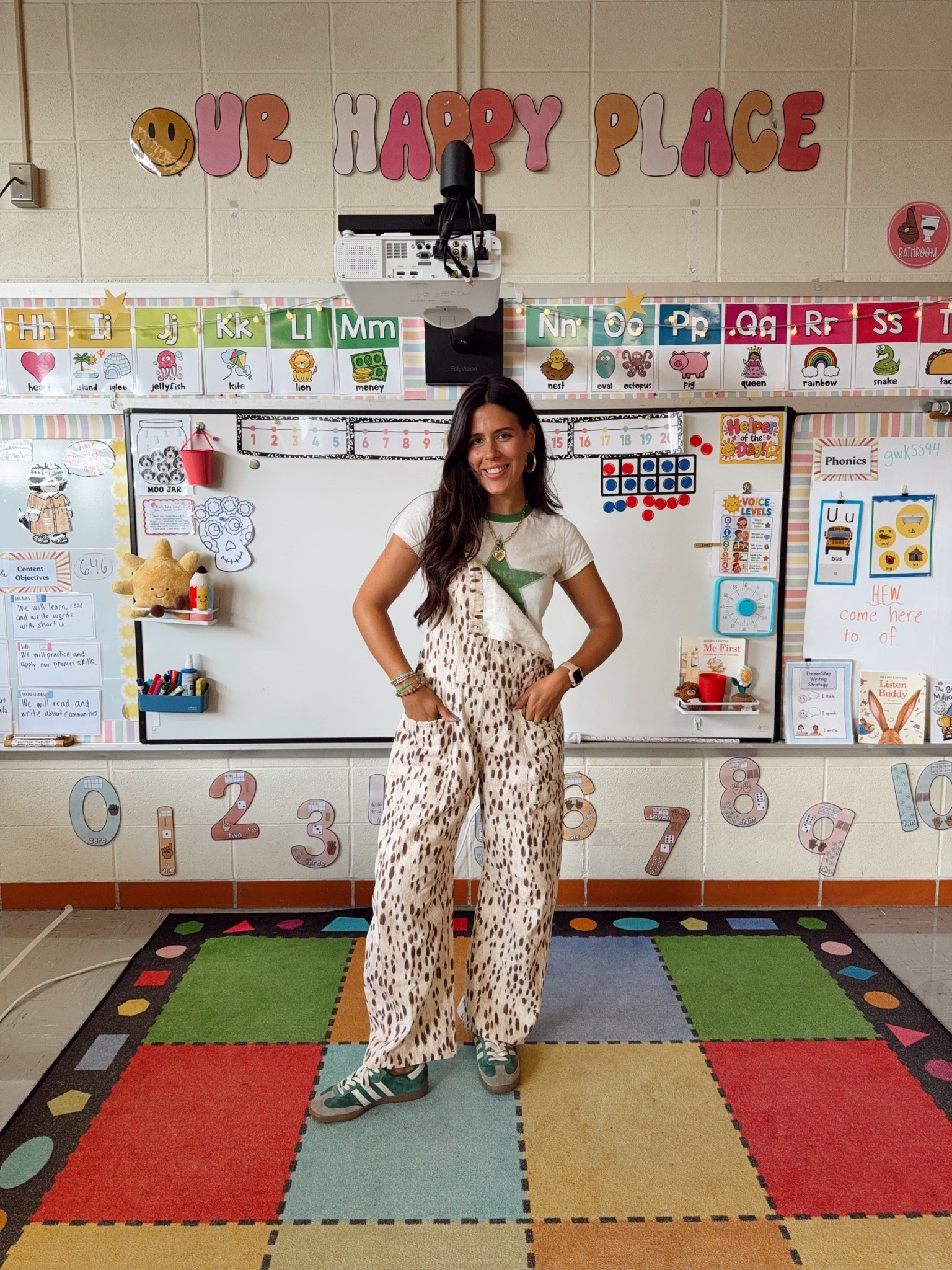 Fawn print overalls!! Use my code MYCLASSROOMCLOSET for 20% off on them!

#LTKgrwm #LTKootd