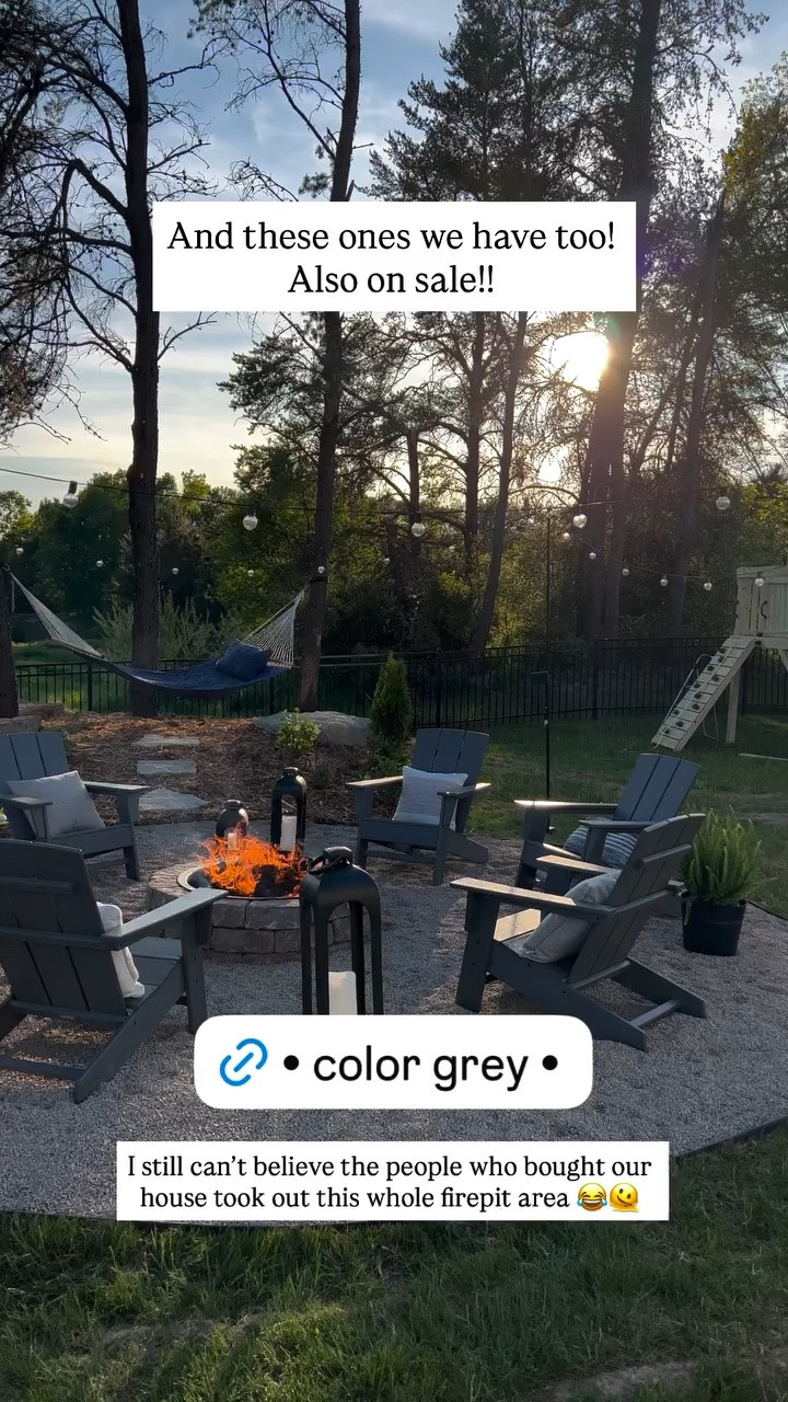 And these ones we have too! Also on sale!! I still can’t believe the people who bought our house took out this whole firepit area 😂🫠

#LTKHome #LTKSeasonal #LTKmomlife