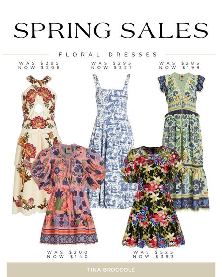 Floral Dresses on Sale - Spring dress sale - Spring Saks Sale - 40% off dresses - Farm Rio Dressess

#LTKsalealert