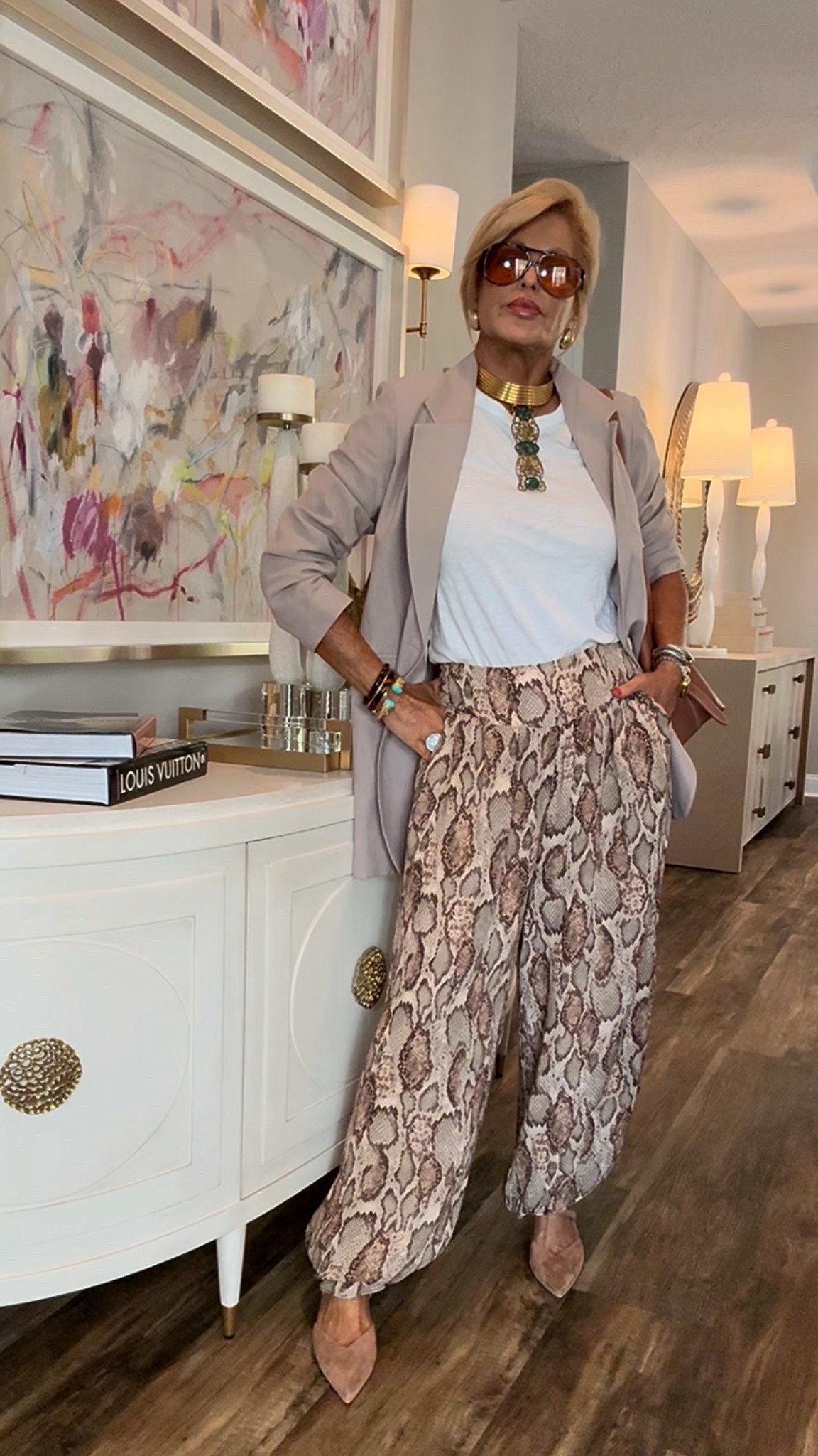 These pants are gorgeous & on sale!!!Pants/med 
My blazer is sold out but found another neutral one that has the oversized fit  & will look amazing with these pants. 

#LTKWorkwear #LTKStyleTip #LTKSaleAlert