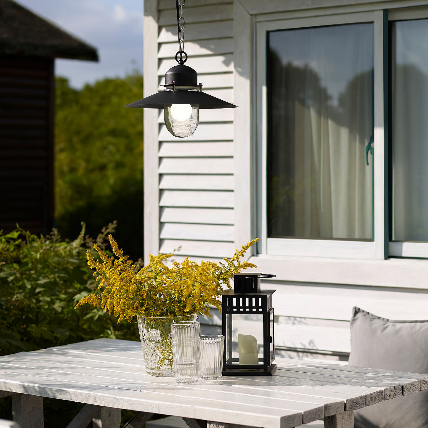 IKEA UPPLID pendant lamp, outdoor black, 12 5/8 | IKEA US