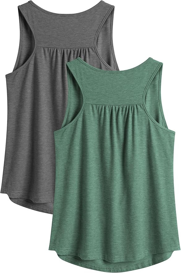 PINSPARK Workout Tops for Women Racerback Tank Tops Sleeveless Athletic Running Shirts Lightweigh... | Amazon (US)