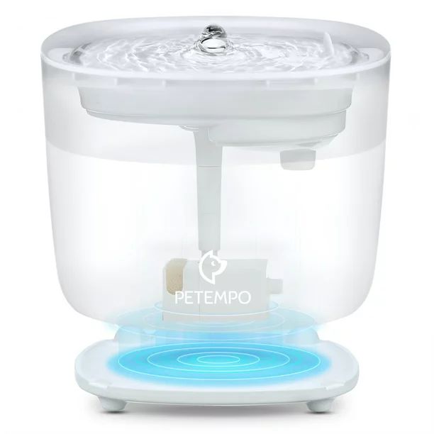 PETEMPO Cat Water Fountain, with Wireless Pump and 2 Flow Modes, 2L Capacity for Cats and Dogs | Walmart (US)