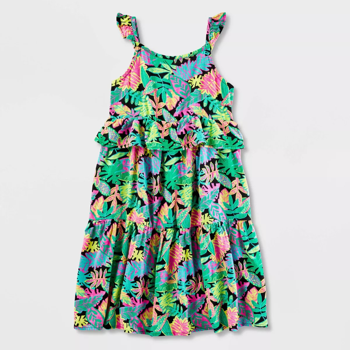 Girls' Adaptive Tropical Floral Dress - Cat & Jack™ | Target