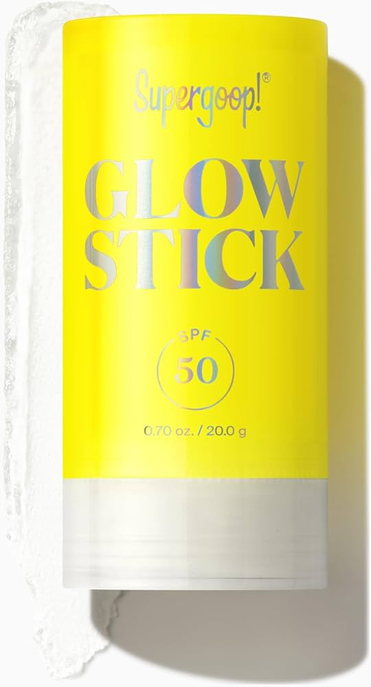 Supergoop! Glow Stick, SPF 50 PA++++ Dry Oil Sunscreen Stick for Face & Body - Brightens & Hydrat... | Amazon (US)