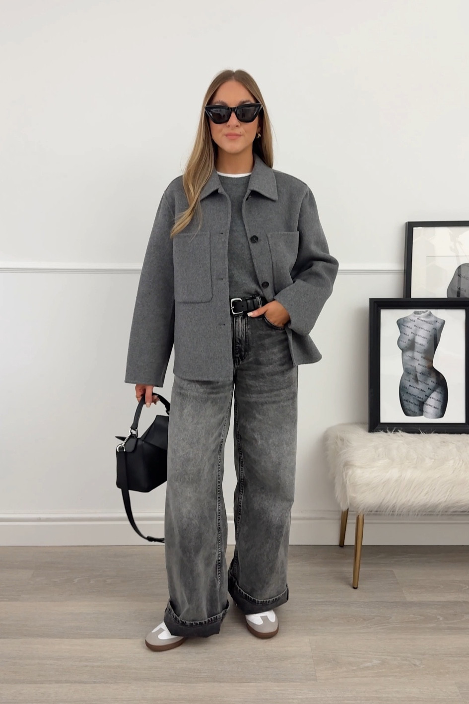 All grey outfit for autumn with wide leg jeans.

Jacket: 6
Jumper: small
Jeans: 6 short 

#LTKautumn #LTKsale #LTKstyletip