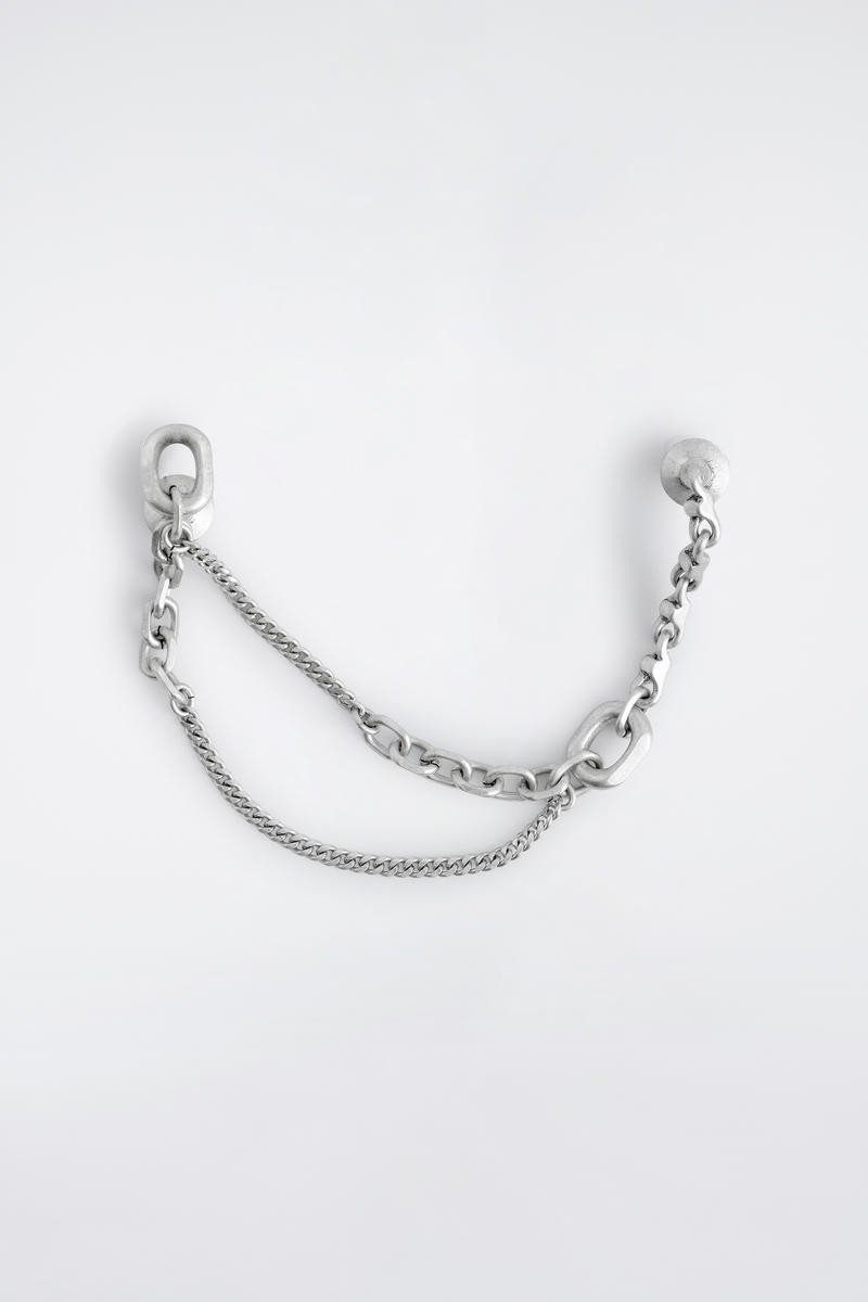 Faceted Double-Chain Brooch | COS UK