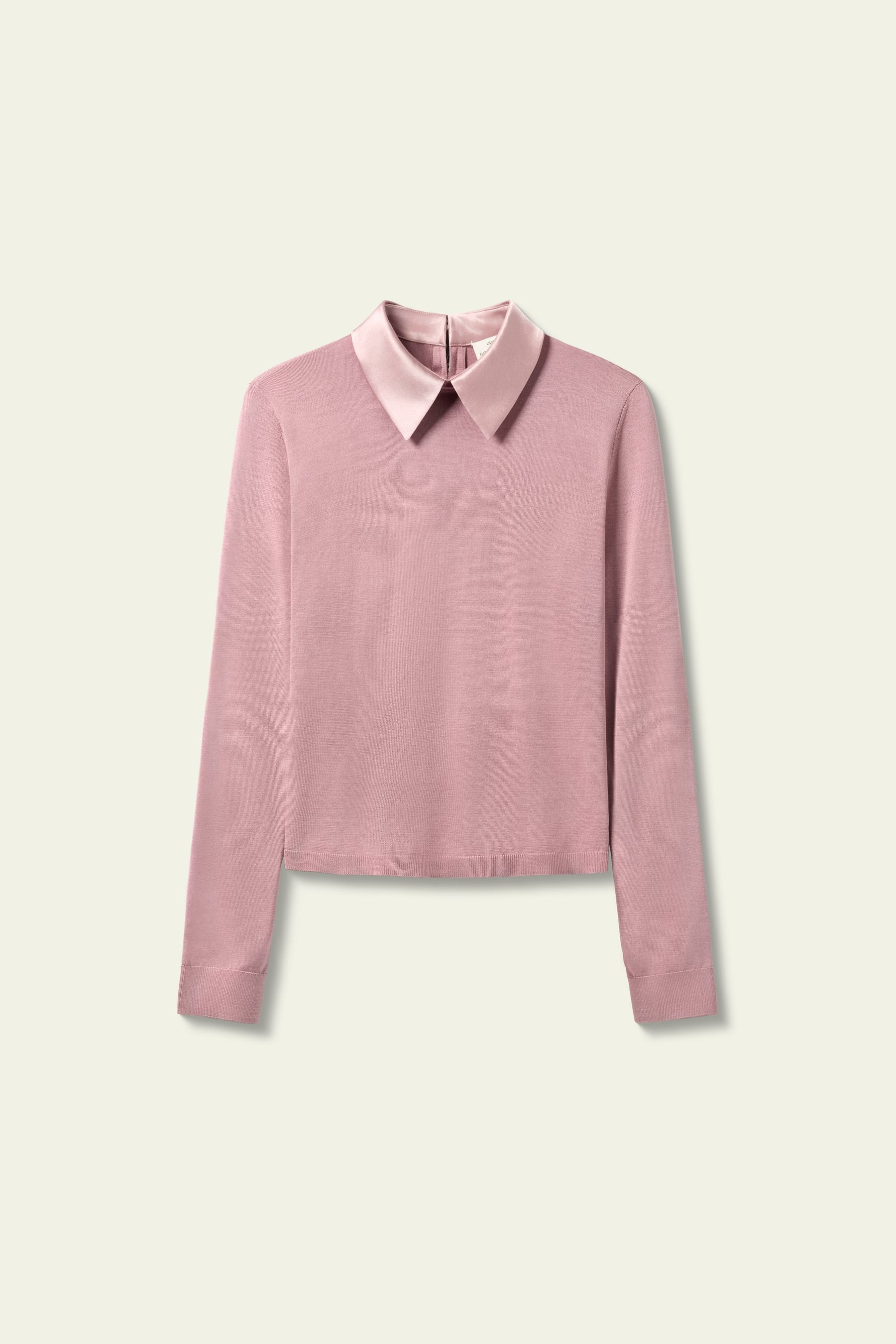 Elitist Silk Knitted Top with Collar | LilySilk