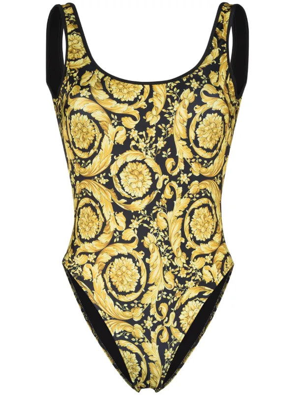 baroque-print swimsuit | Farfetch Global