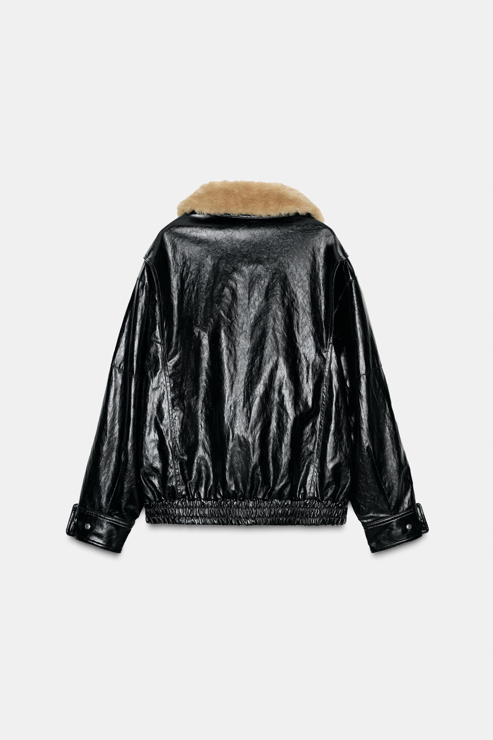 FAUX FUR COLLAR JACKET ZW COLLECTION | Zara UK