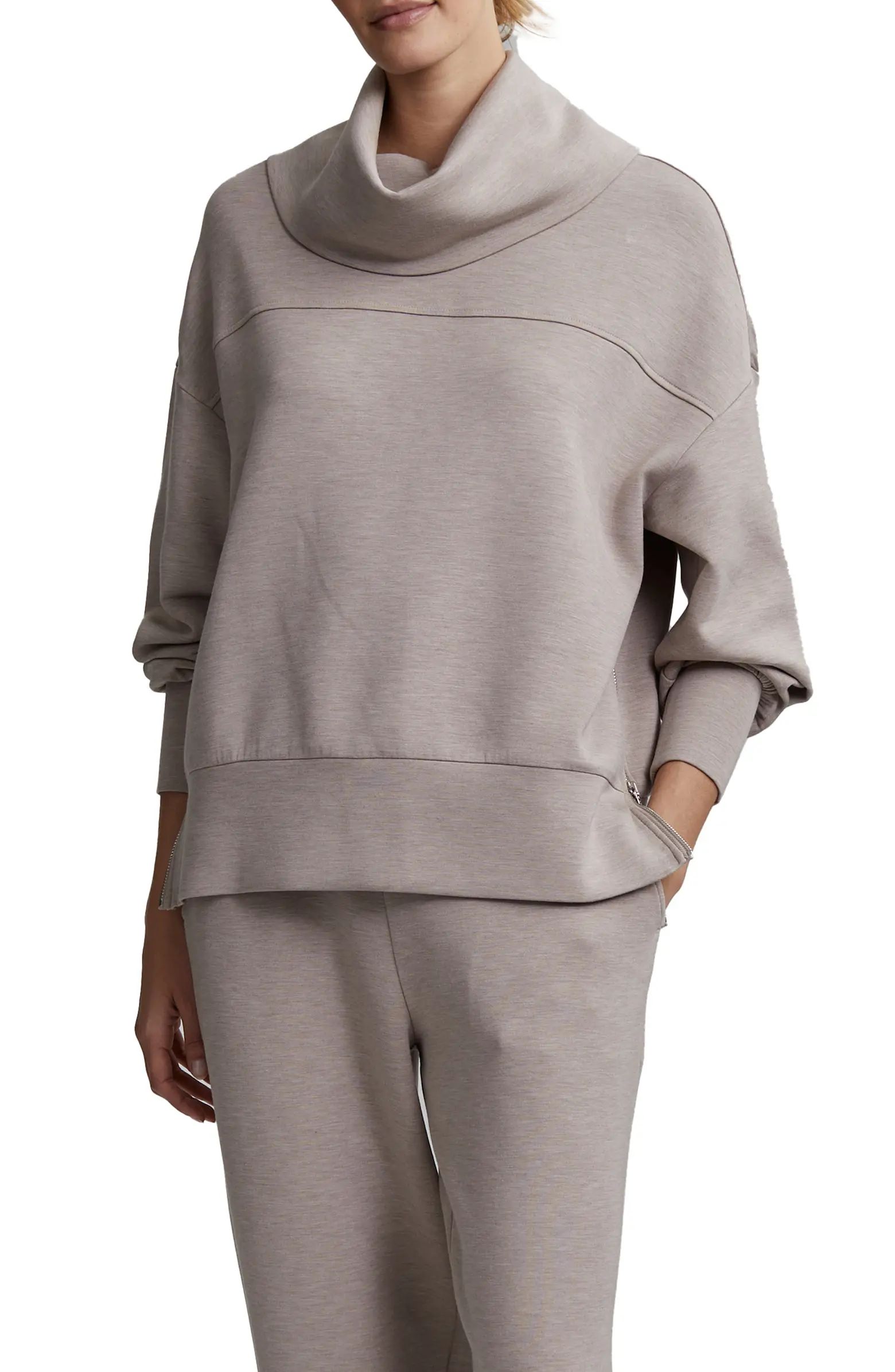 Priya Longline Cowl Neck Sweatshirt | Nordstrom