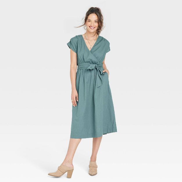 Women's Short Sleeve Wrap Dress - Universal Thread™ | Target