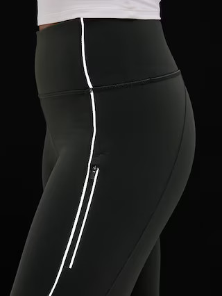 Rainier High Rise Reflective Stripe Legging | Athleta