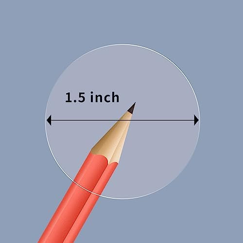 1.5 Inch Round Clear Transparent Package Envelope Mail Wafer Seal Sticker Labels (550 PCS,1 ROLL) | Amazon (US)