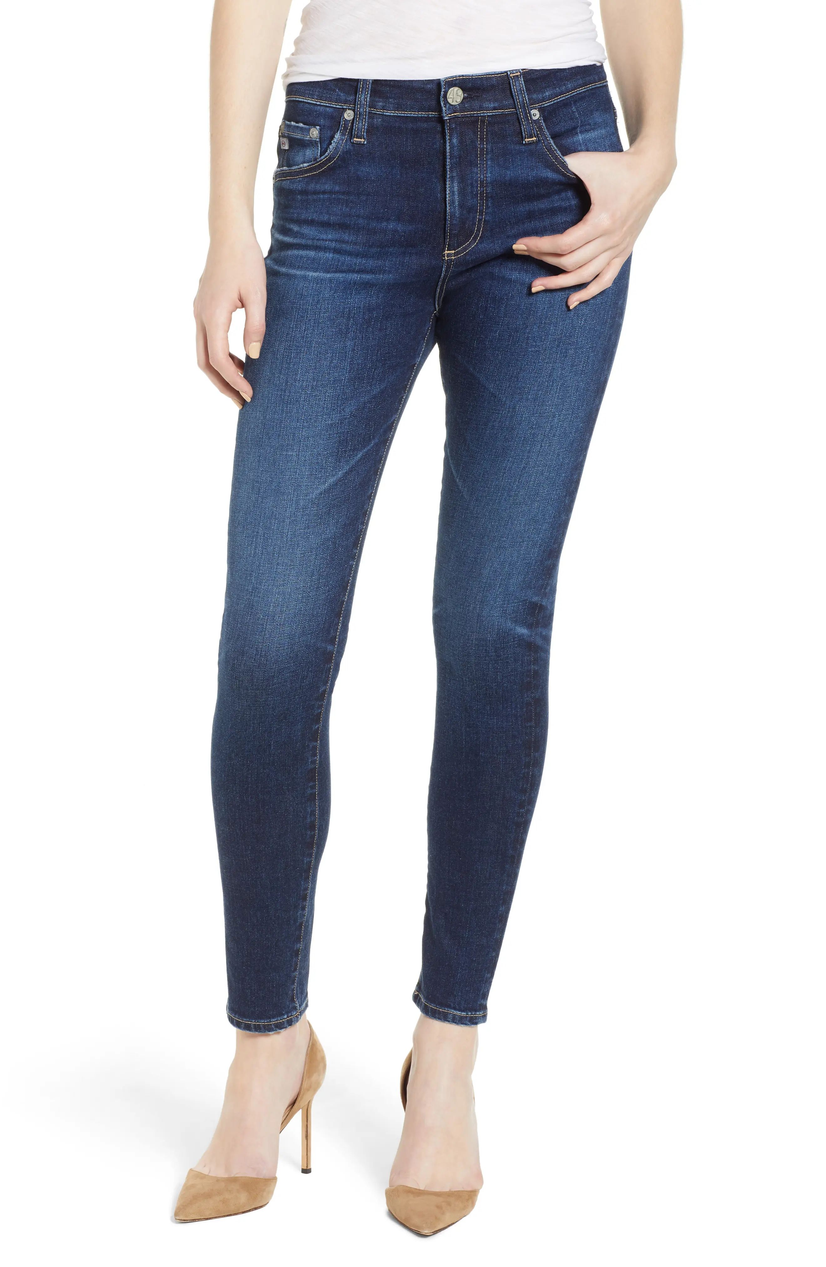 AG The Farrah Ankle Skinny Jeans (7 Years Astro Azure) | Nordstrom
