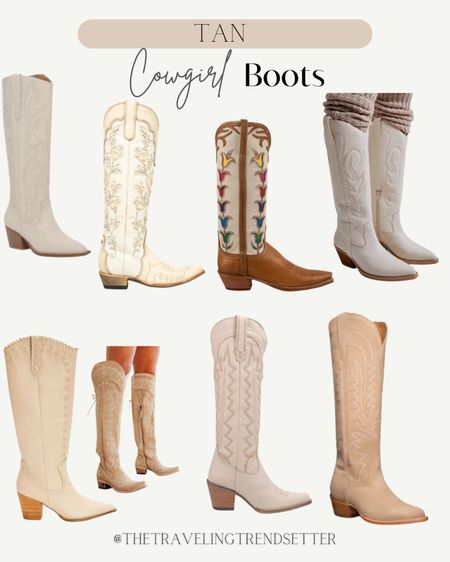 Cream cowgirl boots - tan boots - booties - white boots 

#LTKCyberWeek #LTKshoecrush #LTKstyletip