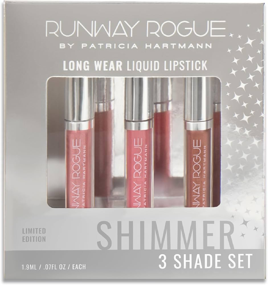 Runway Rogue Try Me x 3 Mini Long Wear Limited Edition Liquid Lipstick Set, Rodeo Trio (‘Soft B... | Amazon (US)