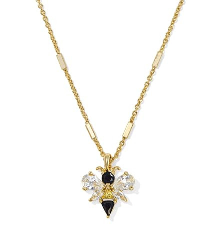 Kendra Scott Womens Bee Short Pendant Necklace Gold Black - Yellow Mix One Size One Size | Amazon (US)