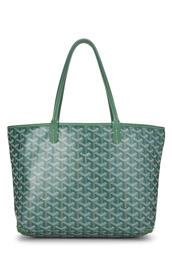 Pre-Owned Green Goyardine Canvas Artois PM QEBBWH0LGF002 | What Goes Around Comes Around