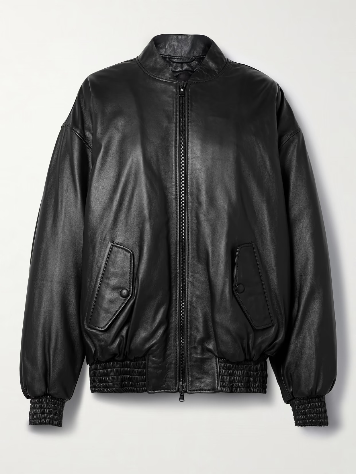 WARDROBE. NYC - Leather Bomber Jacket - Black | NET-A-PORTER (UK & EU)