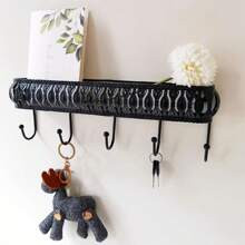pc Black Vintage Style Wall Mounted Hook Rack With Hooks | SHEIN