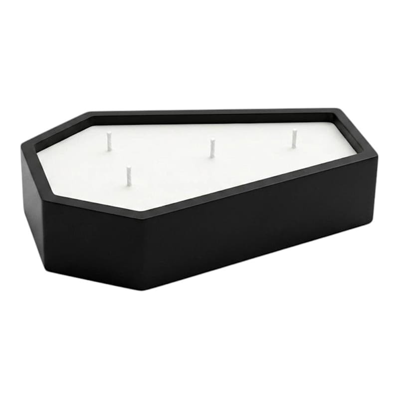 Wooden Coffin Candle, 24oz | At Home