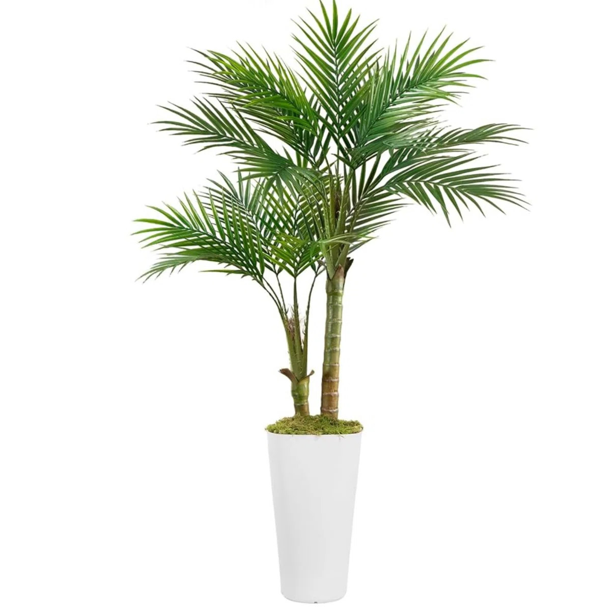 Artificial Plam Tree 5FT Tall Faux Fake Lifelike Potted Tree for Outdoor Indoor 1 Pack | Wayfair North America