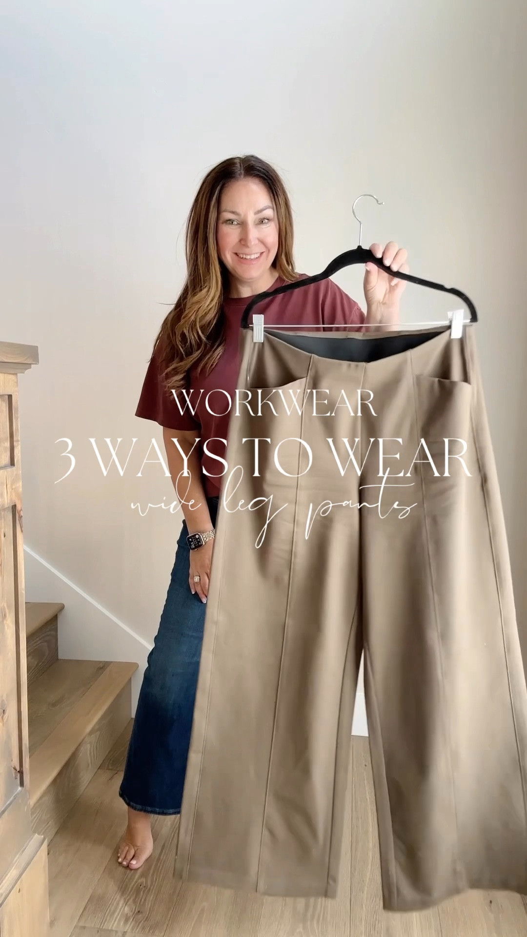 Fall workwear outfits | I styled these super stretchy pull-on pants for business professional, business casual WITH flats AND for my casual girlies with sneakers. 

Fit tips: Pants tts Large R length // tops wearing in large but the cardigan can be sized down

TheRecruiterMom midsize style midsize fashion workwear teacher outfit midsize style fall fall fashion

#LTKBacktoSchool #LTKMidsize #LTKVideo